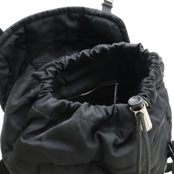 Prada Triangle Logo Backpack Rucksack Sac Quilted Nylon Leather Nero Black main image 7